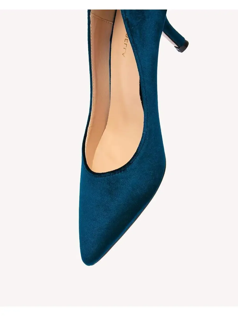 NEWBELLA Women's Velvet Low Heels Dress Pumps, Size 5.5